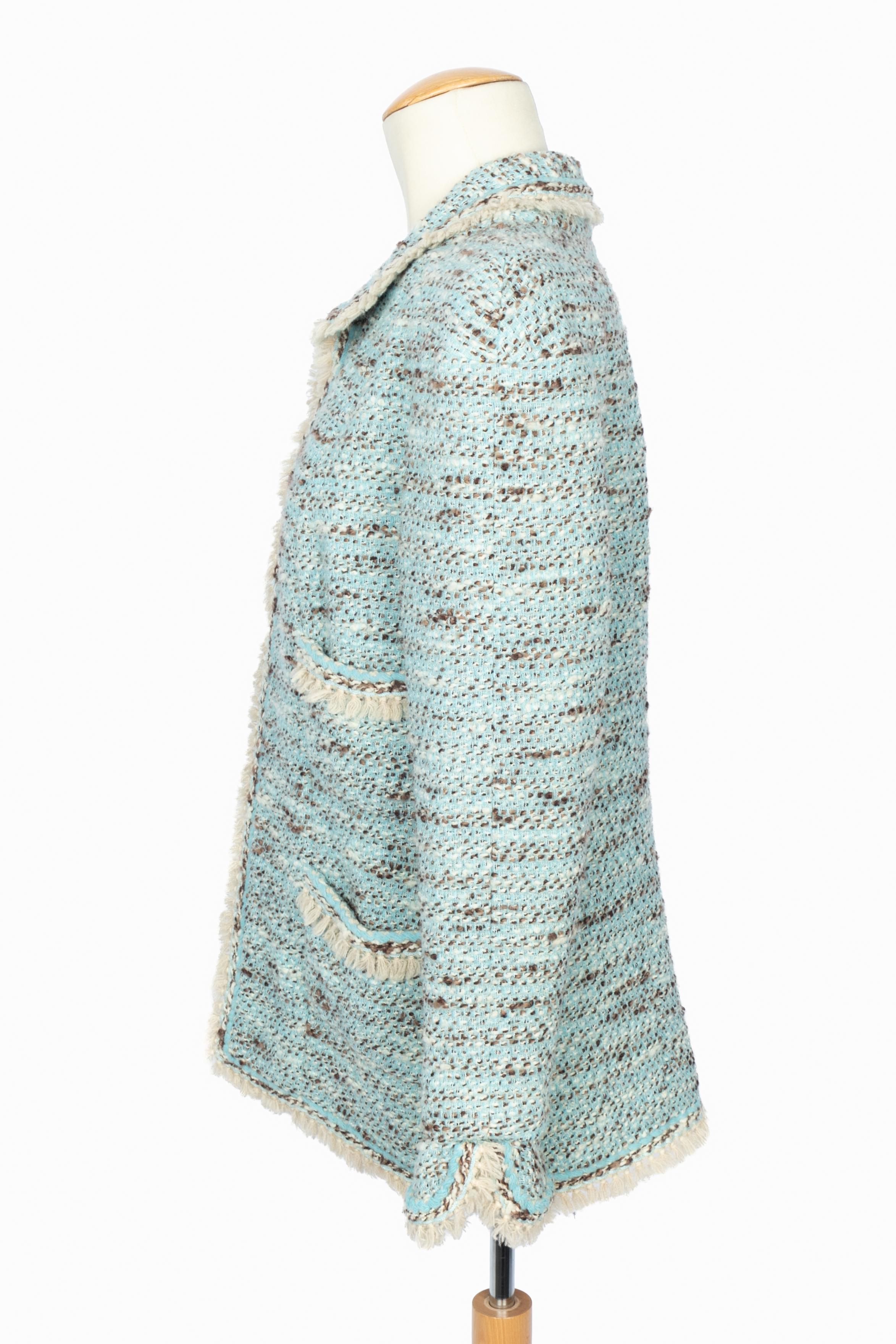 Chanel Haute Couture tweed jacket en venta 5