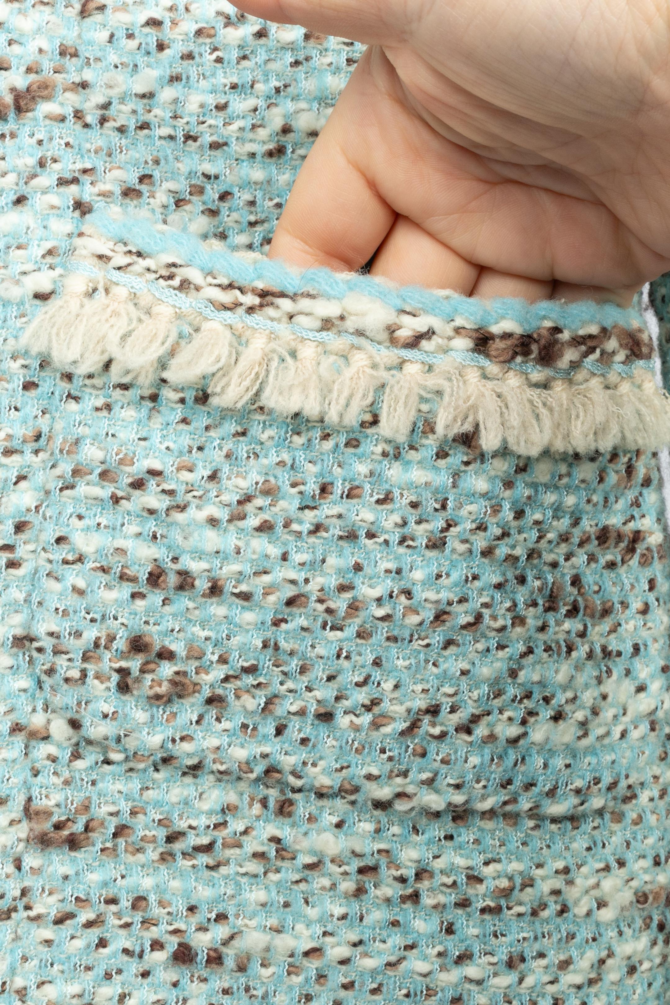 Chanel Haute Couture tweed jacket en venta 6