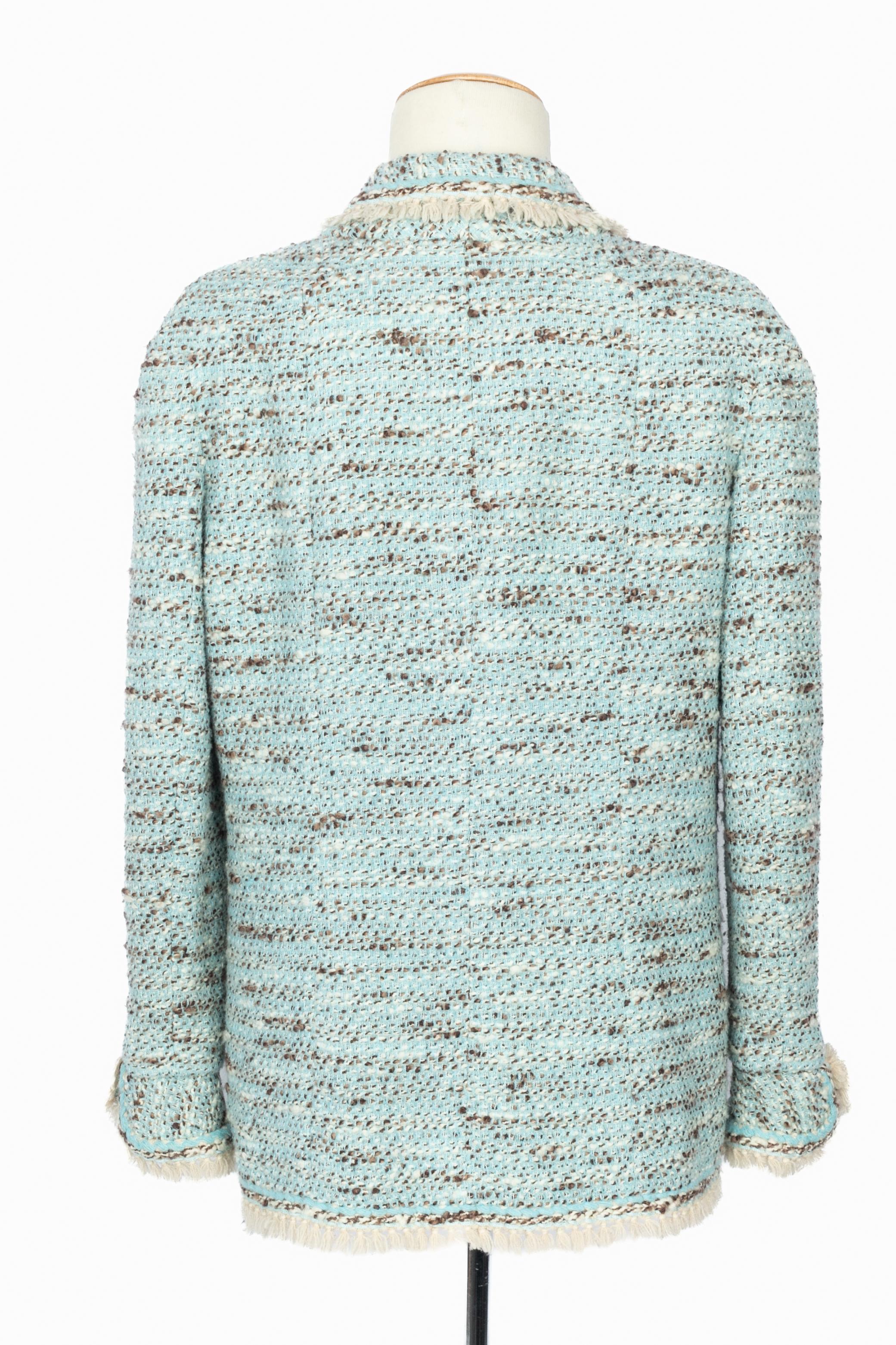 Chanel Haute Couture tweed jacket en venta 4