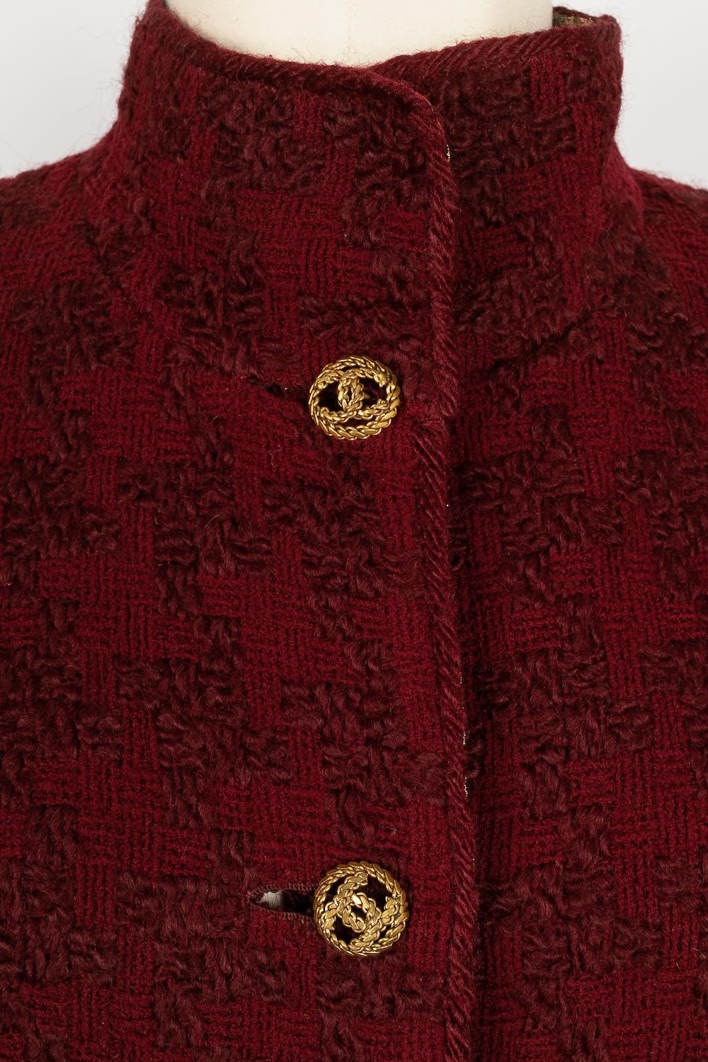 Chanel Haute Couture Wool and Silk Suit For Sale 6