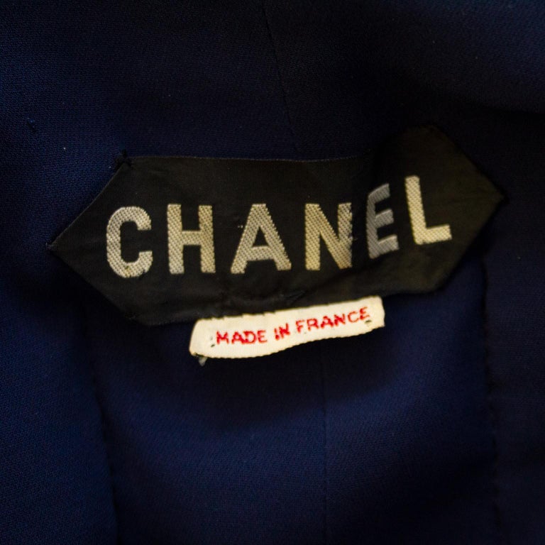 Chanel Haute Couture Woven Wool Classic Skirt Suit 1970's  3