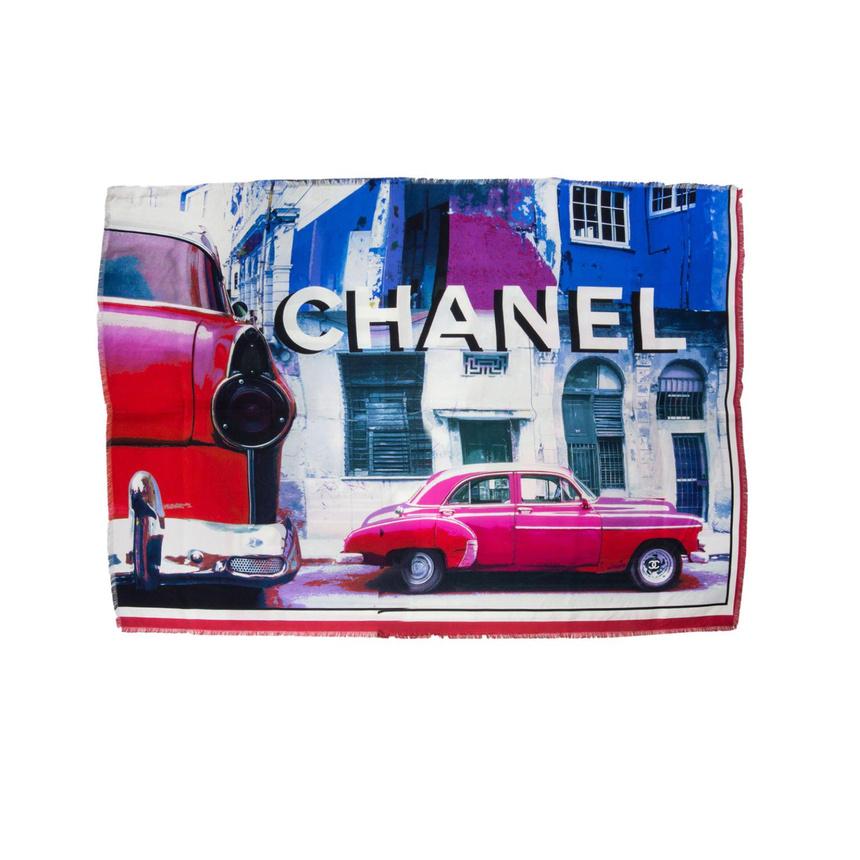 Chanel, Havana scarf In New Condition For Sale In AMSTERDAM, NL