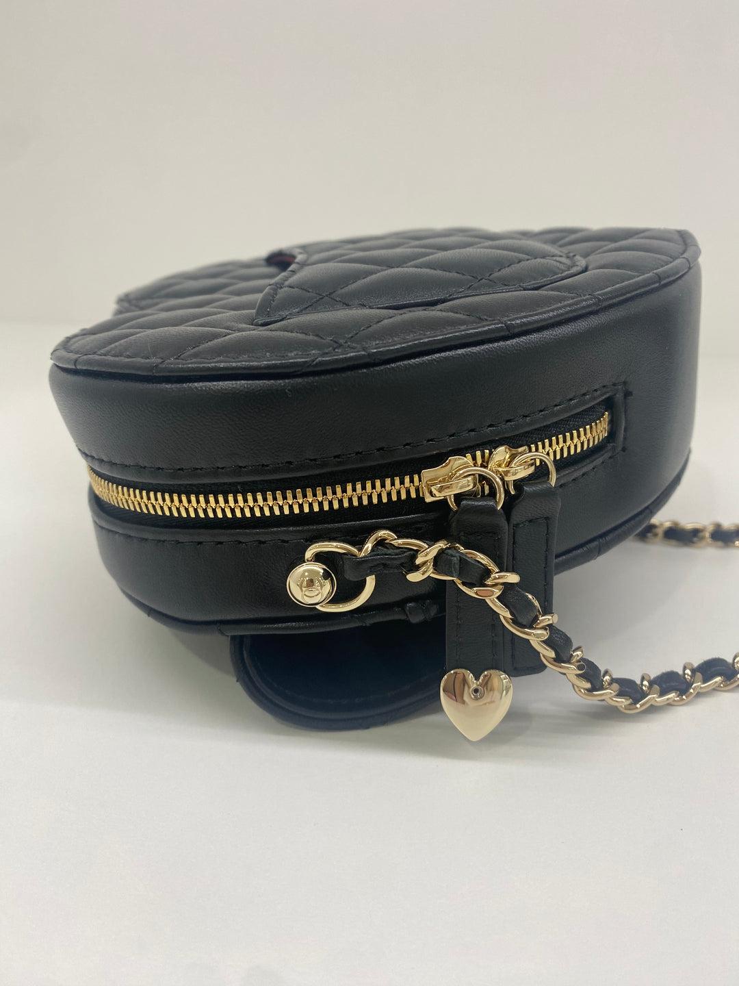 Chanel Heart bag black large CGHW 2