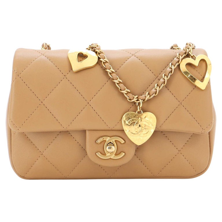 Chanel Heart Gold - 34 For Sale on 1stDibs