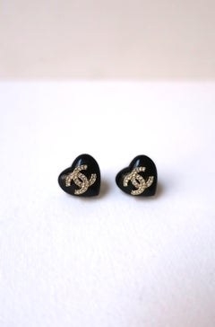 Chanel Earrings Heart, Pair