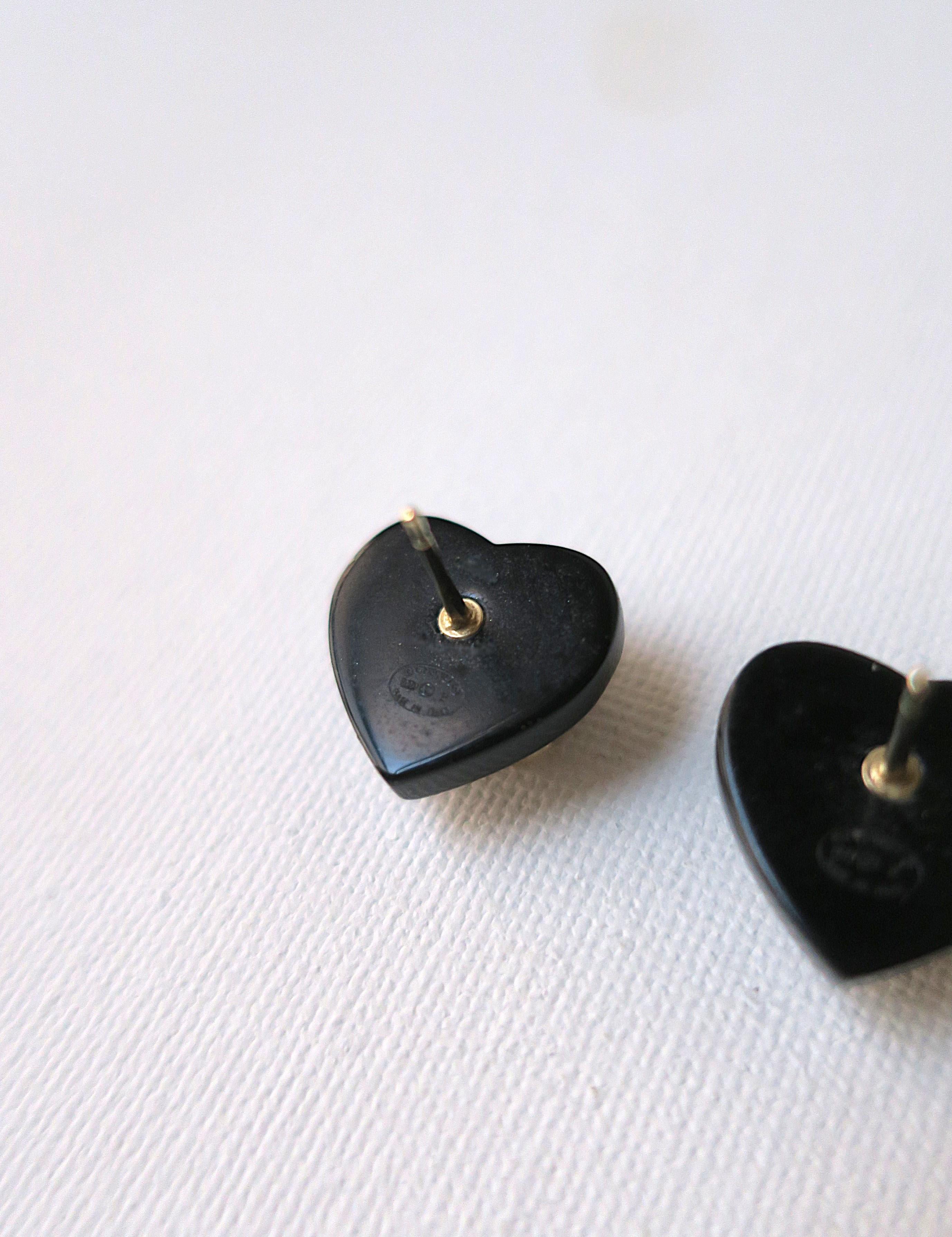 Chanel Heart Earrings, Pair For Sale 3