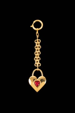 Chanel heart keyring 1988