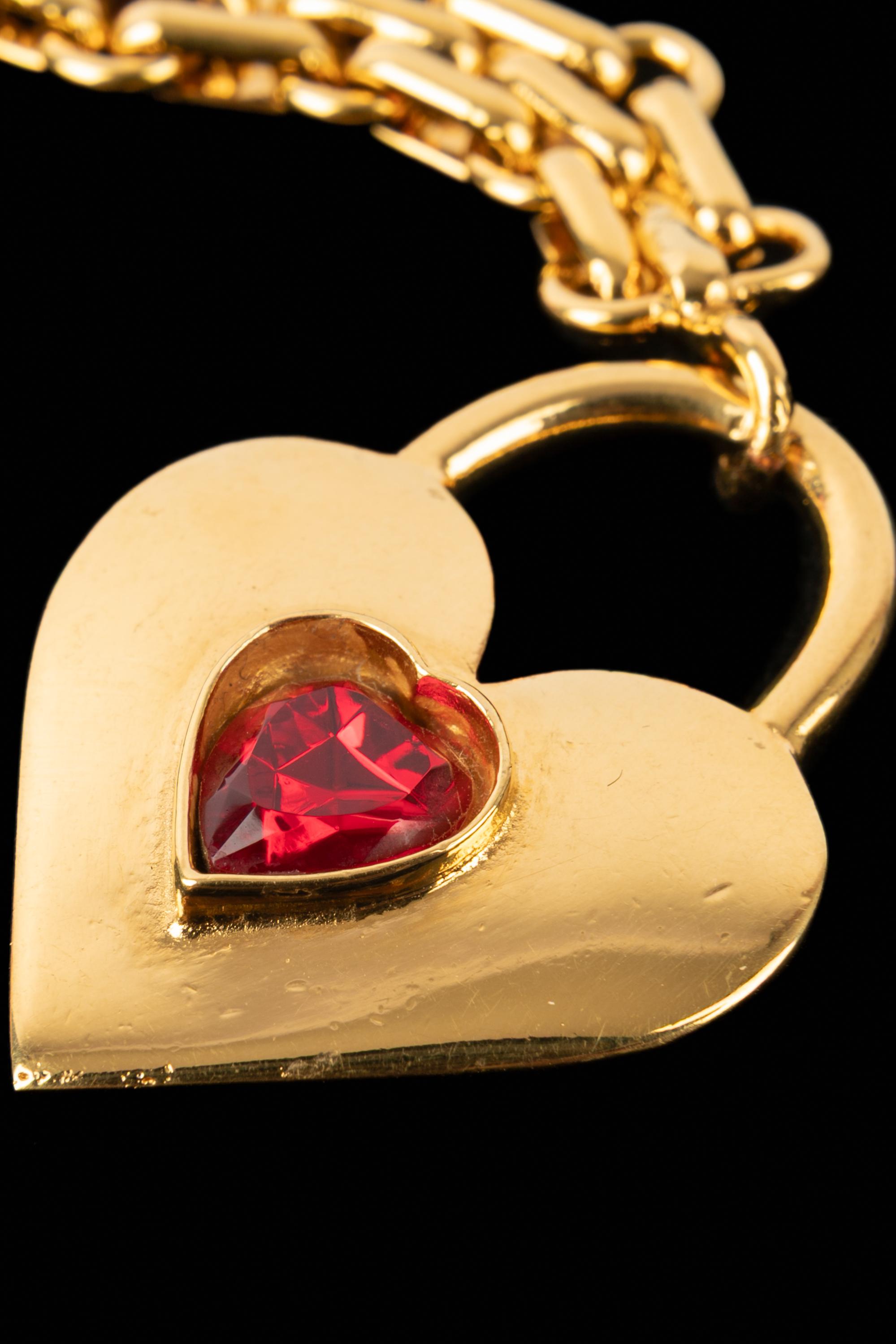 Women's or Men's Chanel heart keyring 1988 For Sale