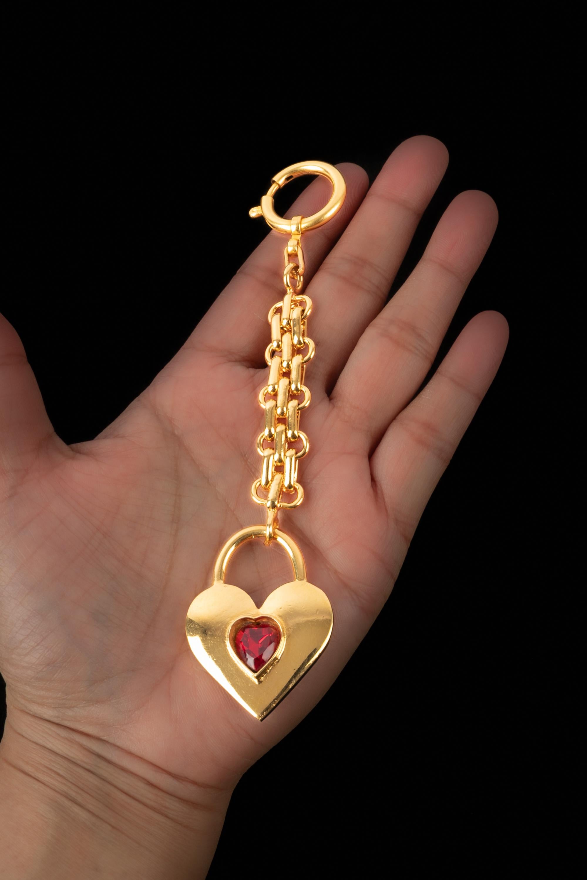 Chanel heart keyring 1988 For Sale 1