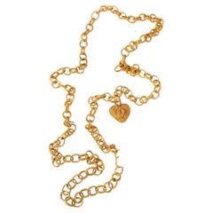 Chanel heart necklace