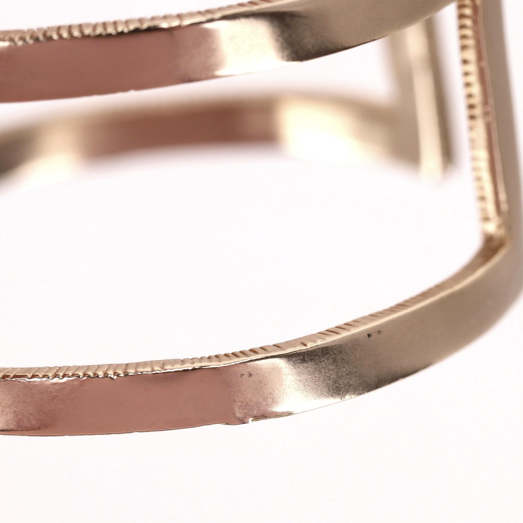 Chanel Heart-Shaped Enamel, Pearl & Swarovski Crystal Peace Cuff Bracelet For Sale 4