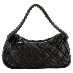 Chanel Hidden Chain Hobo Quilted Lambskin Small