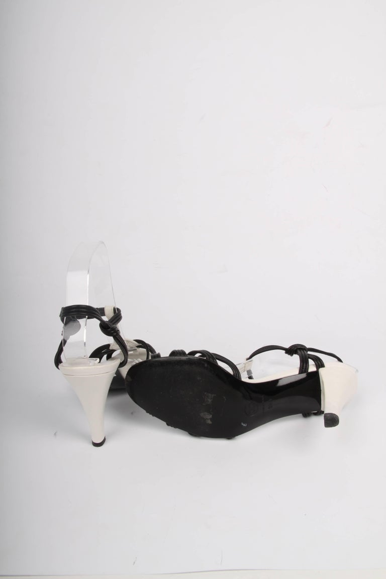 chanel white sandals