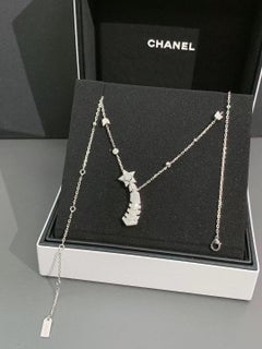 Chanel High Jewelry Collection Comète 18K White Gold Full Diamond Necklace