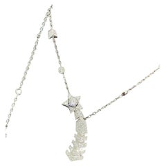 Chanel Collezione Alta Gioielleria Comète in oro bianco 18 carati Collana con diamanti