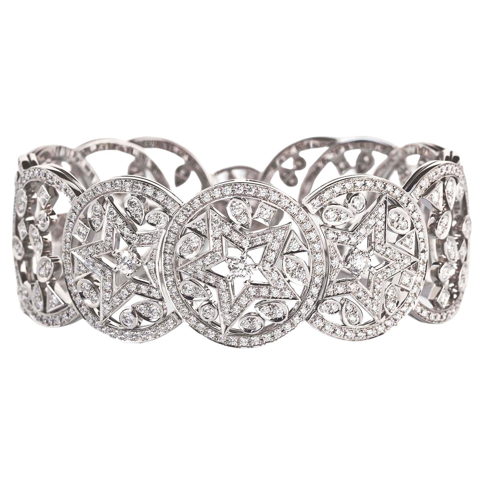 Chanel High Jewelry White Gold and Diamond Bracelet, Les Intemporels Collection