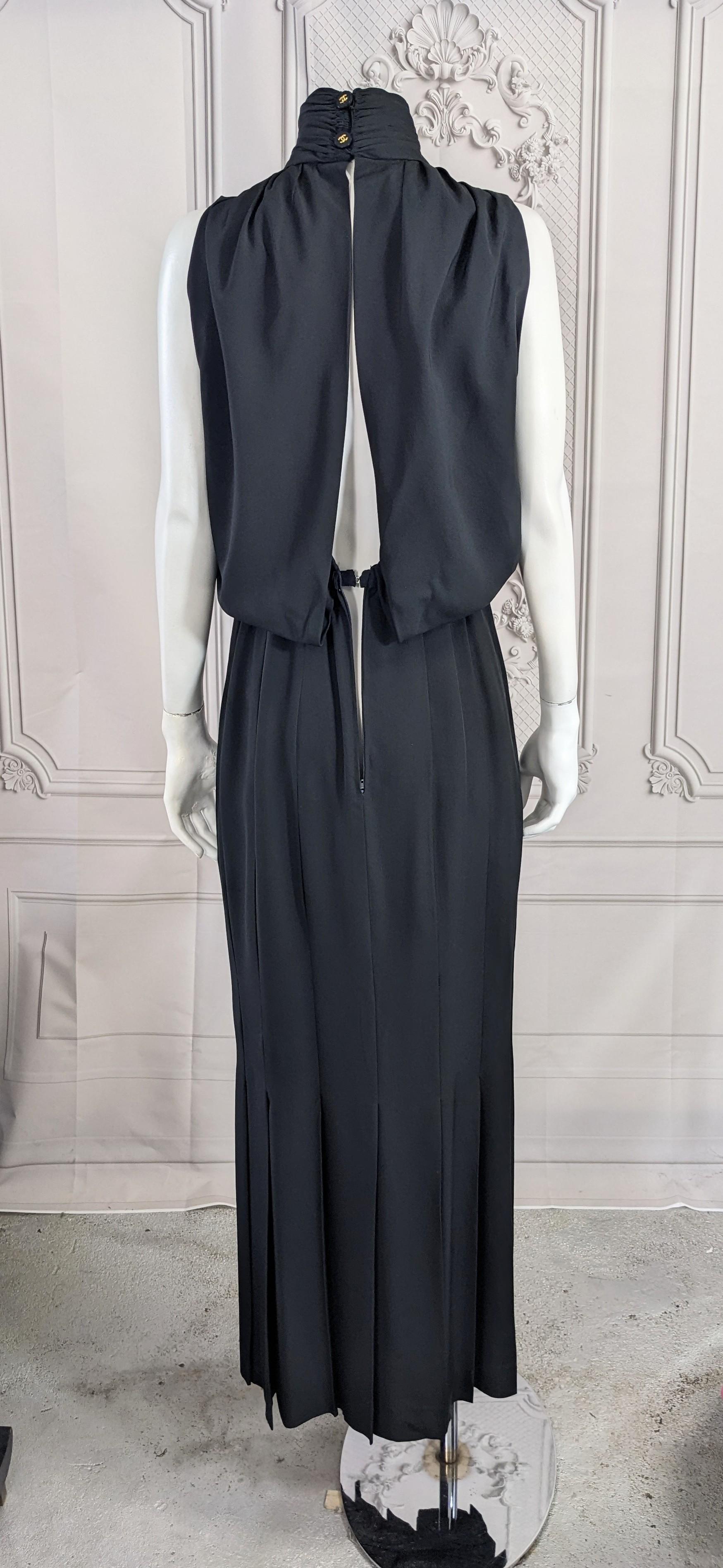 Chanel High Neck Column Gown For Sale 9