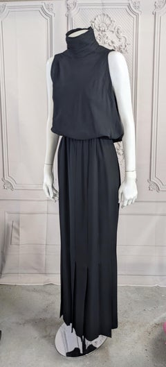 Chanel High Neck Column Gown