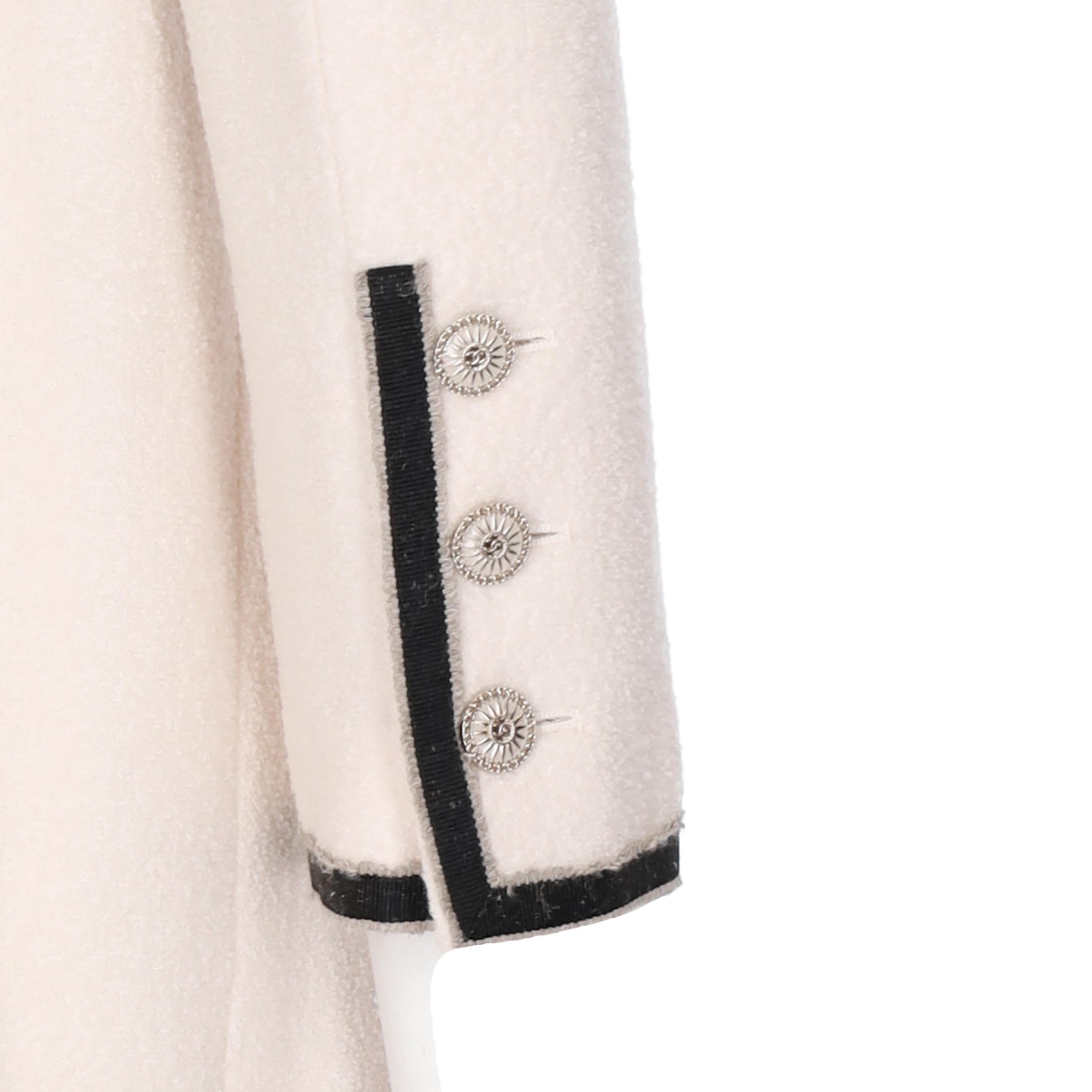 Women's or Men's Chanel High Neck Wool Coat For Sale