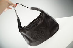 Chanel Hobo Chain Bag Caviar Leather Shoulder Bag Tote