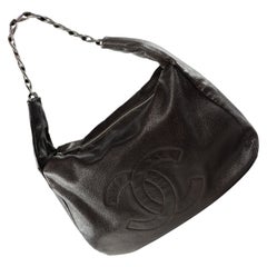 Sac à bandoulière sac à chaîne hobo en cuir caviar Chanel