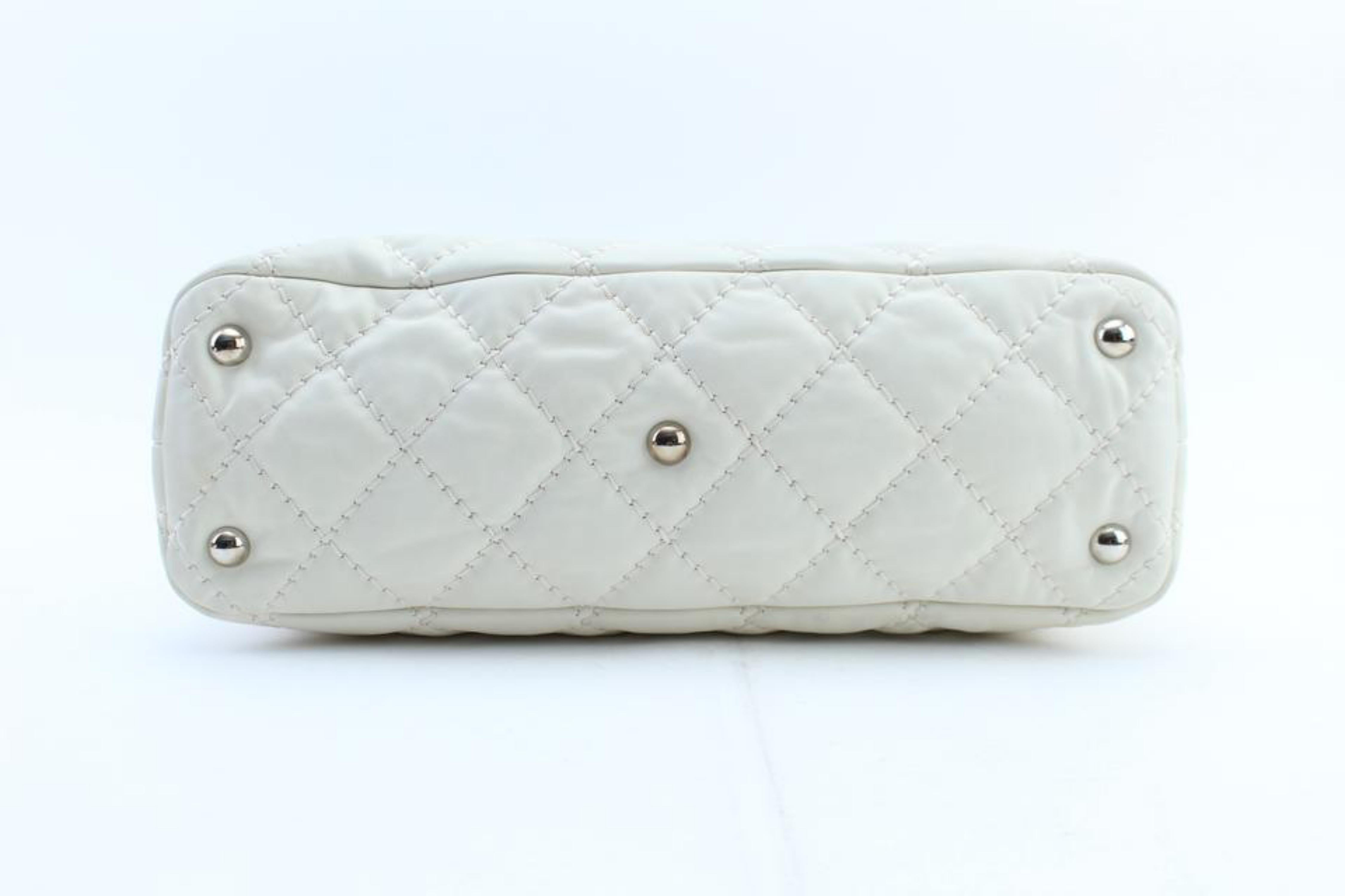 Chanel Hobo French Riviera 13cr0228 Ivory Quilted Leather Shoulder Bag For Sale 7