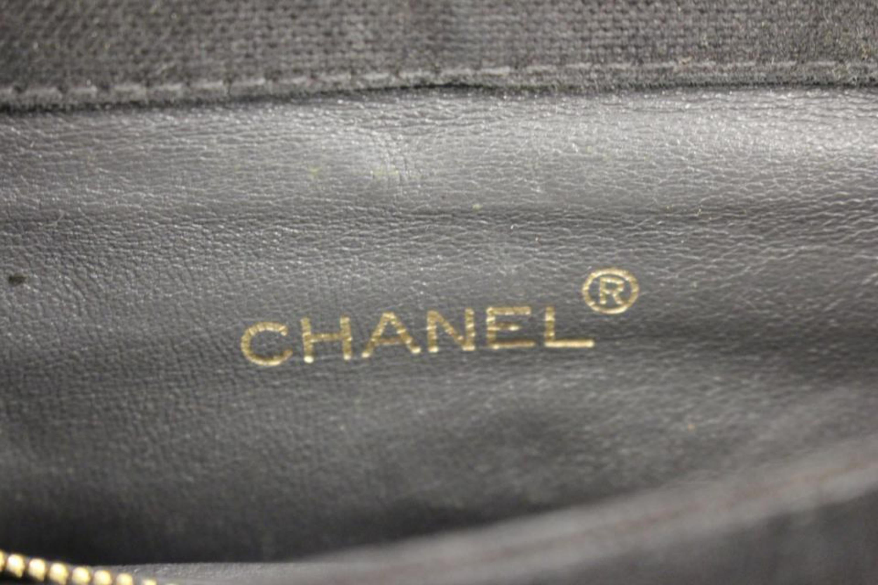 Chanel Hobo Quilted Ccty43 Black Canvas Shoulder Bag Damen