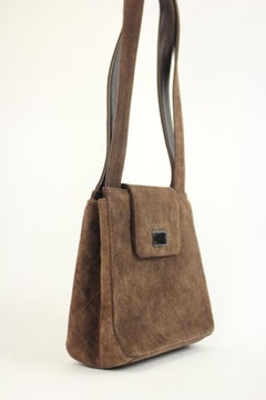 Chanel Hobo Quilted Flap Cctl67 Brown Suede Leather Shoulder Bag