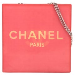 Chanel Hologram CC Logo Chain Tote Bag Red