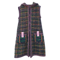 CHANEL Hooded Knit Gilet Vest