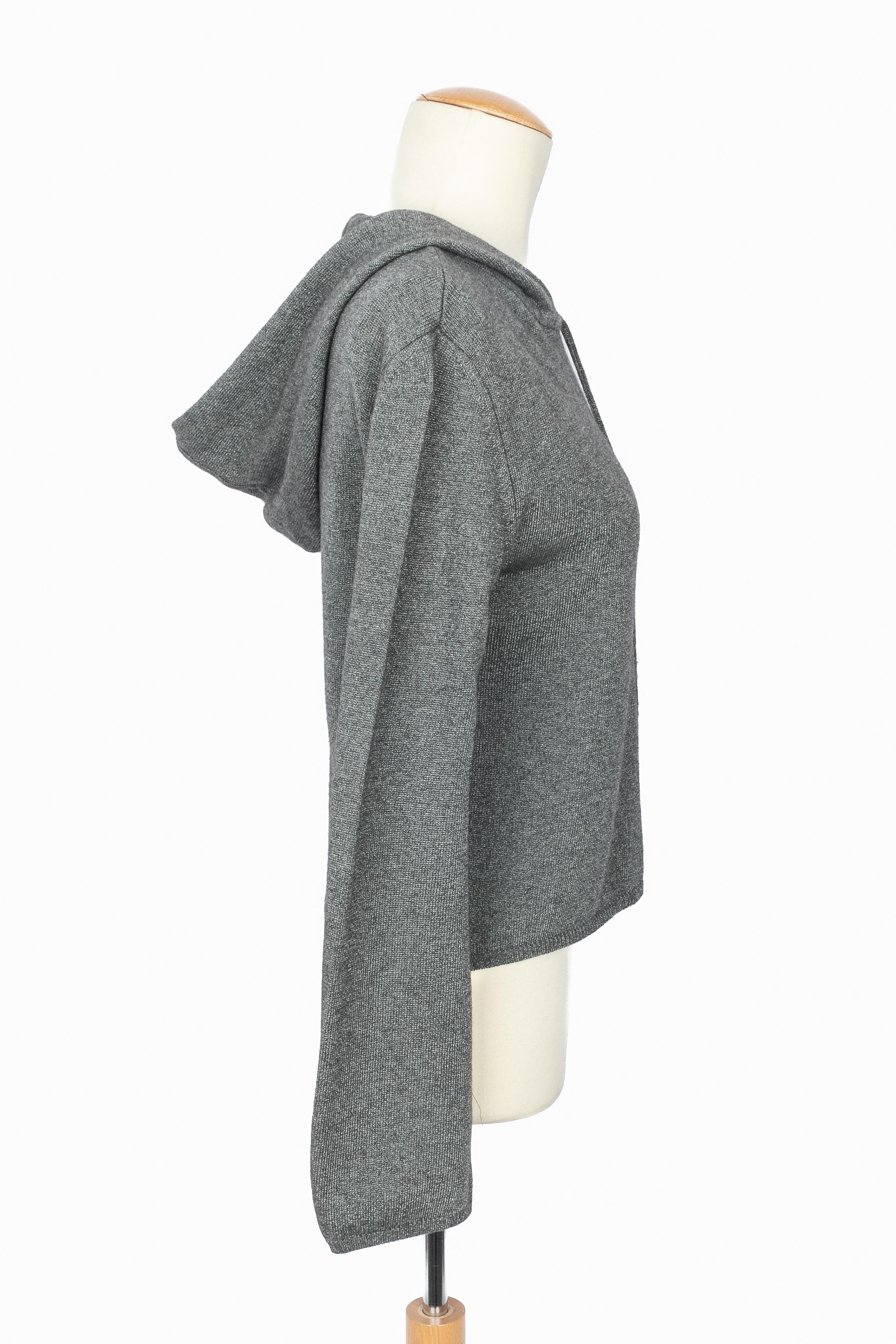 Chanel Kapuzenpulli 1998 (Grau) im Angebot