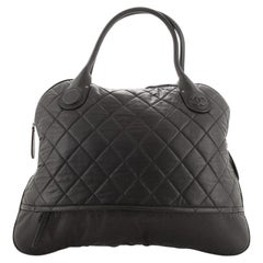 Chanel Horizontal Sport Weekender Tasche Gestepptes Beschichtetes Segeltuch Medium