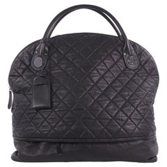 Chanel Horizontal Sport Weekender Bag Quilted Coated Canvas XL