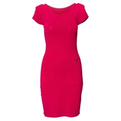 Chanel Hot Pink Cap Sleeve Mini Dress