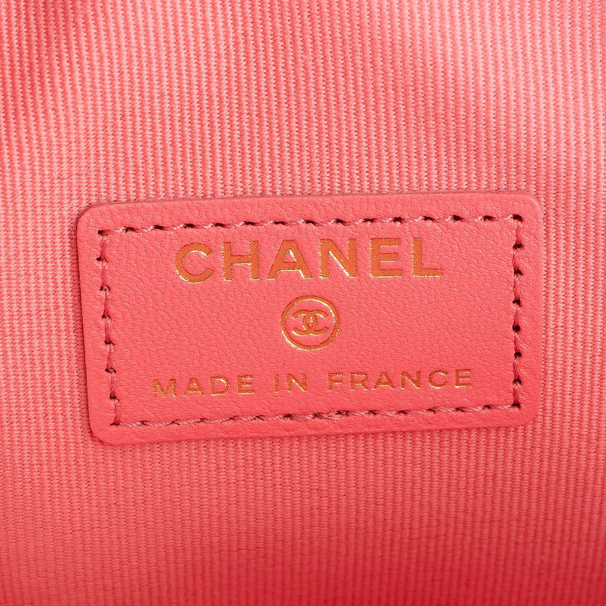 CHANEL hot pink leather 2022 22S SMALL HEART Crossbody Bag 3