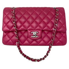 Chanel Hot Pink Medium Double Flap Bag
