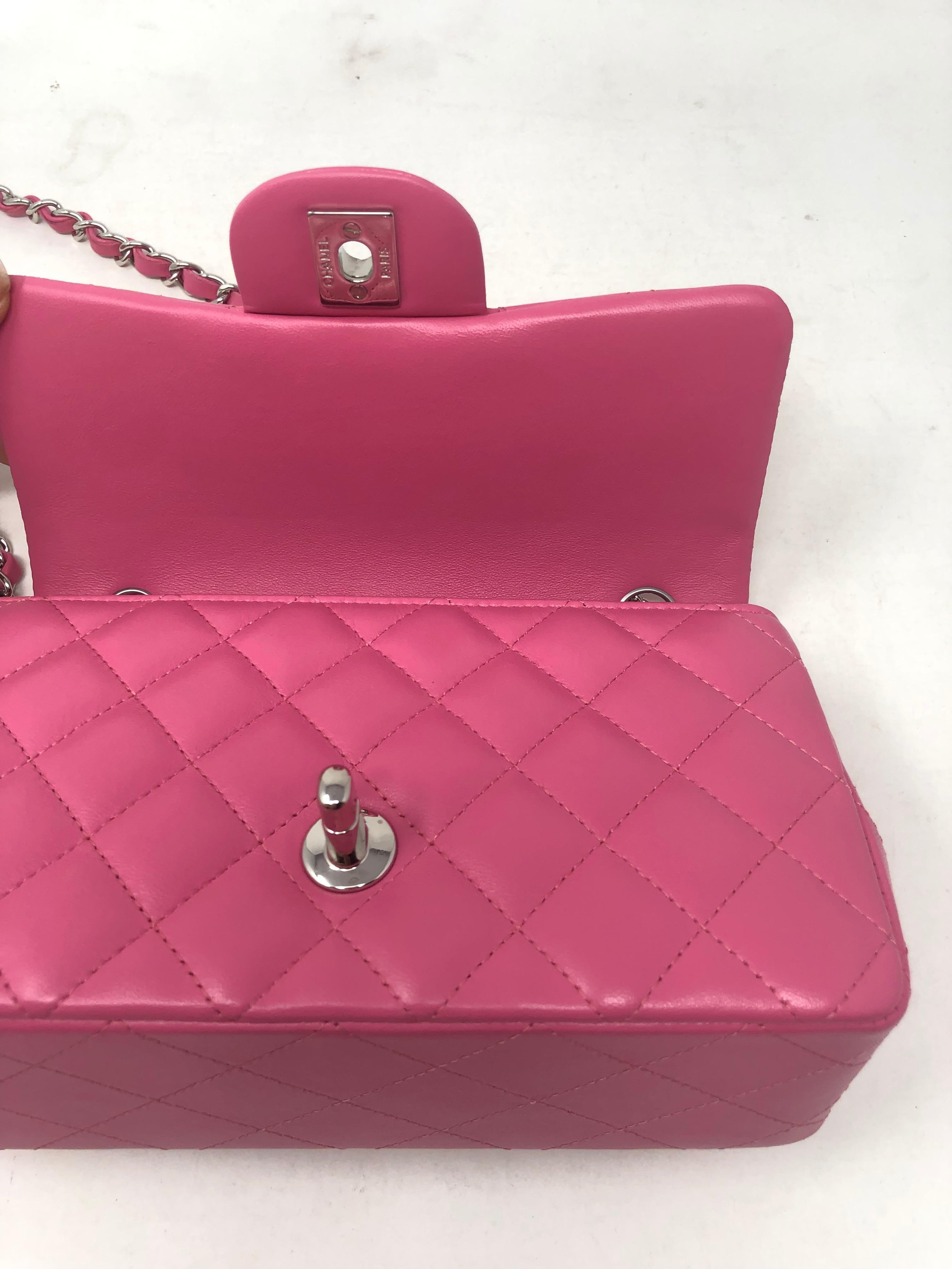 Chanel Hot Pink Mini Crossbody Bag 2