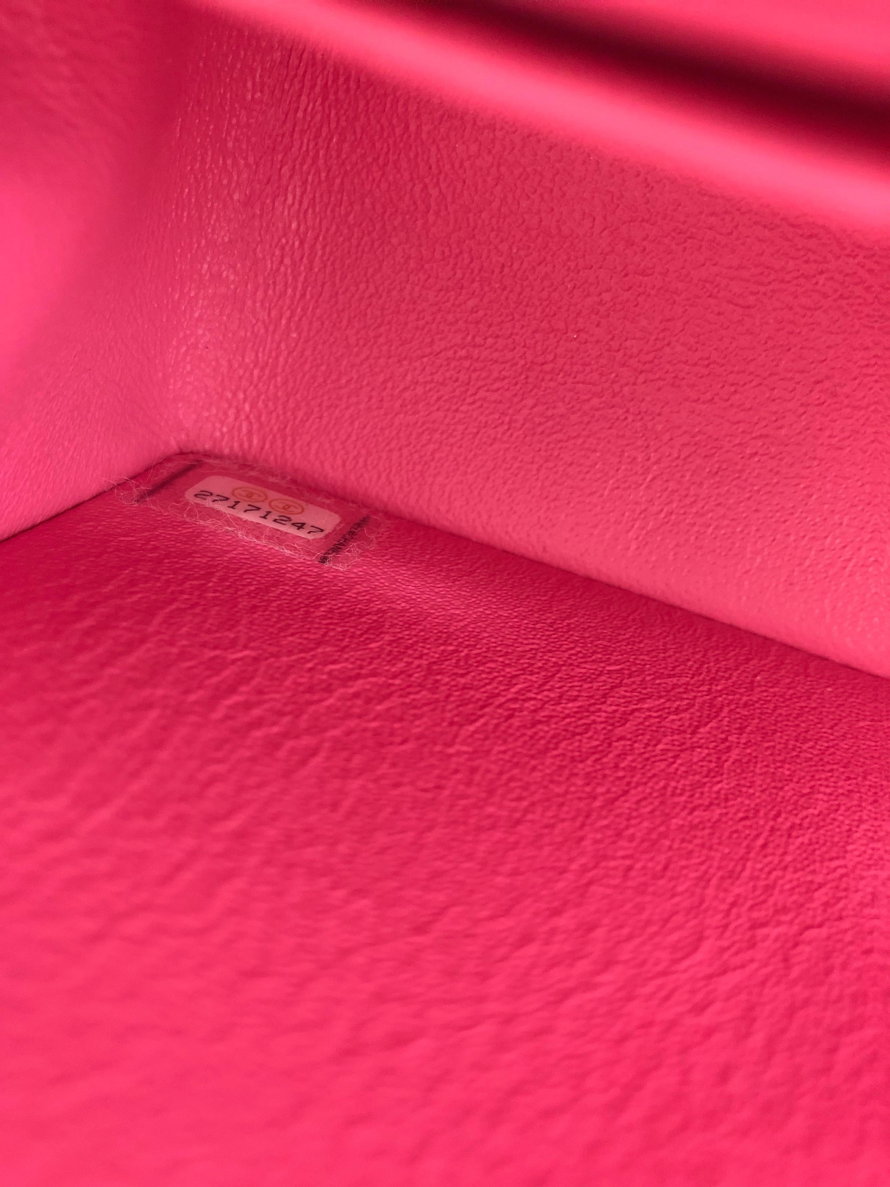 Chanel Hot Pink Mini Crossbody Bag 3