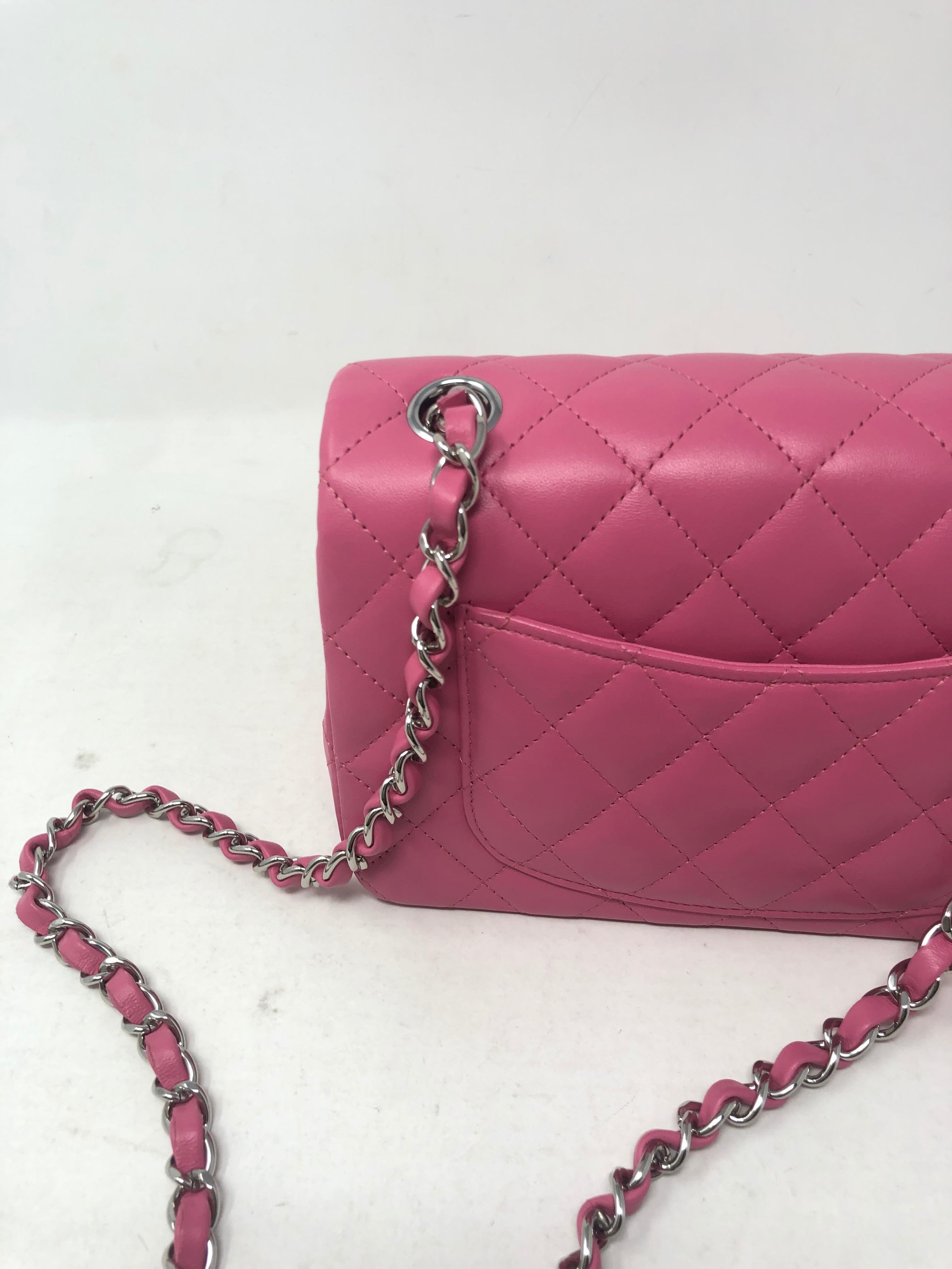 Chanel Hot Pink Mini Crossbody Bag 7