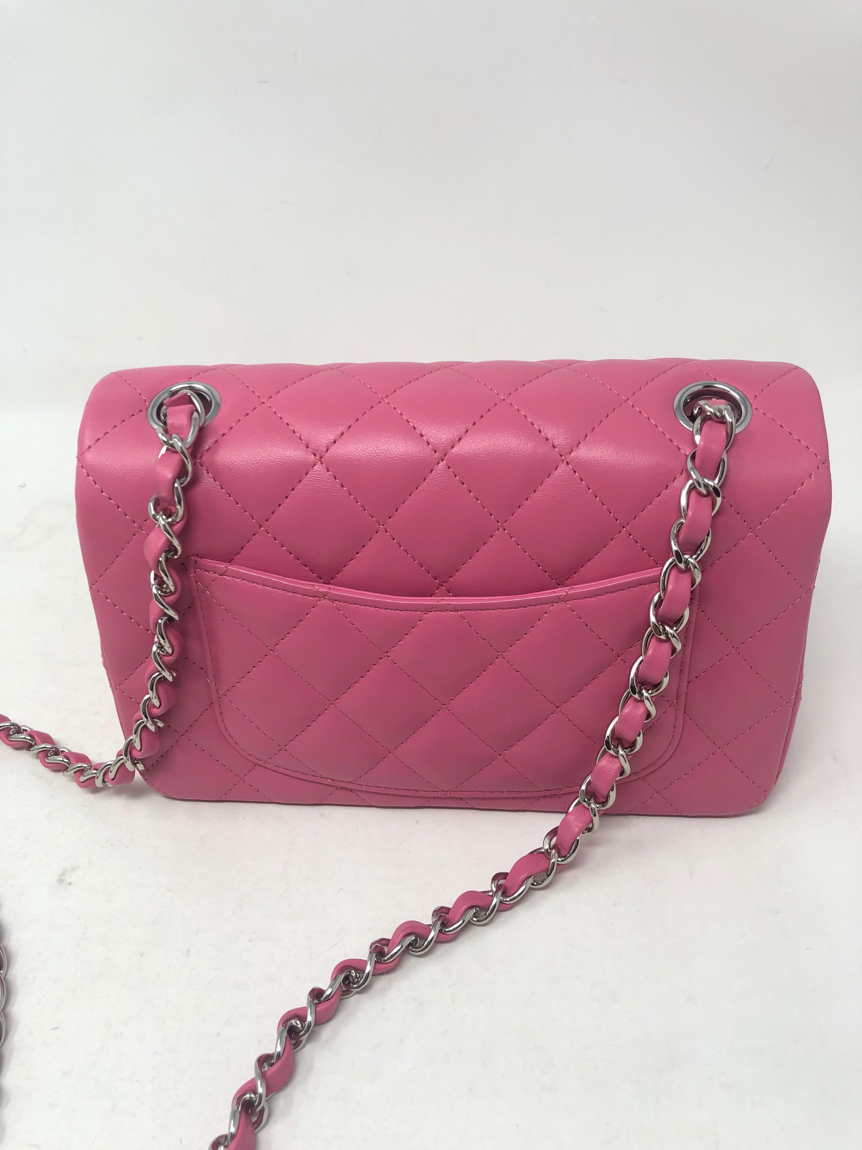 Chanel Hot Pink Mini Crossbody Bag 8