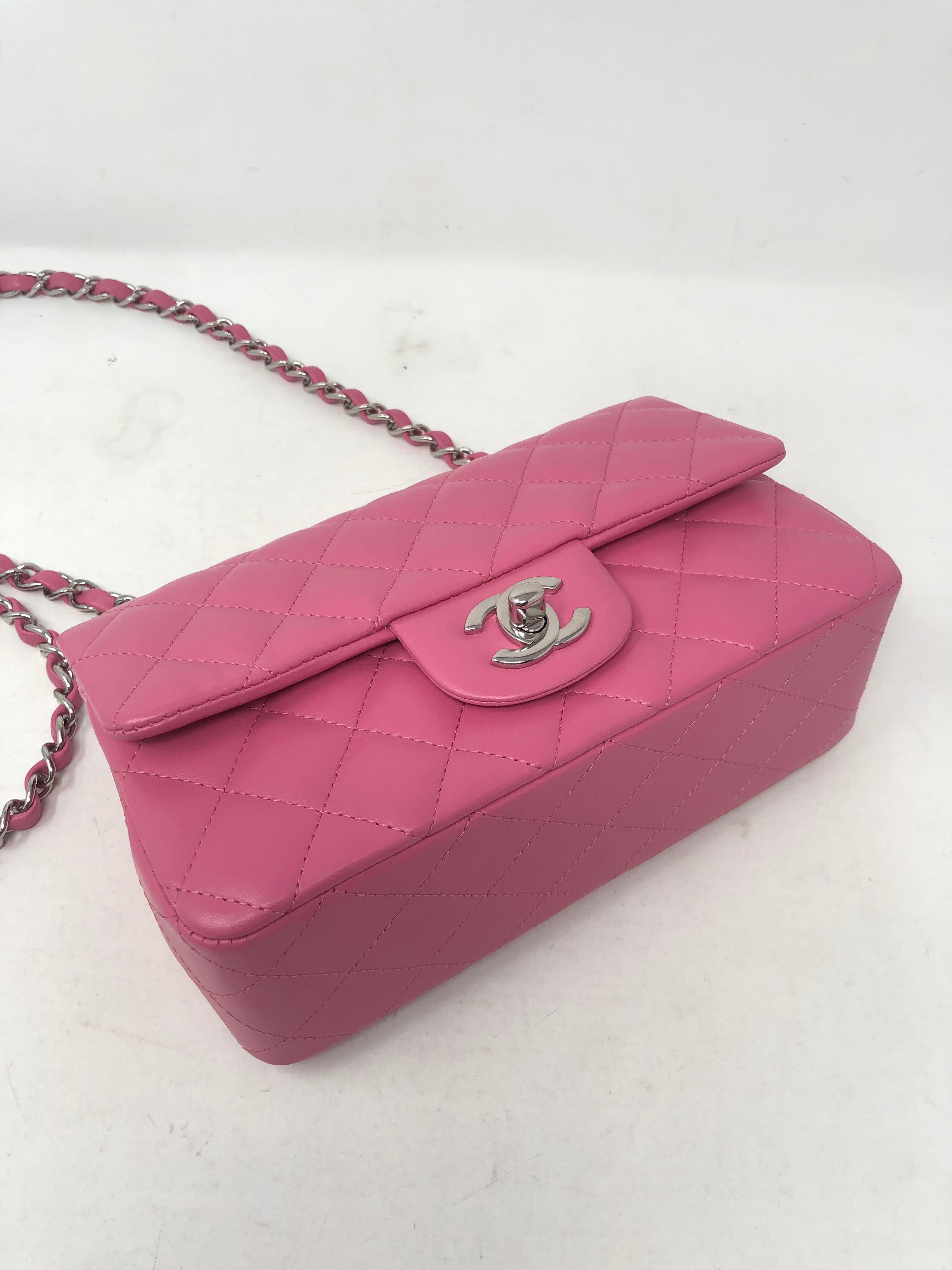 Women's or Men's Chanel Hot Pink Mini Crossbody Bag
