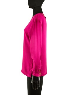 Chanel Hot Pink Satin Top