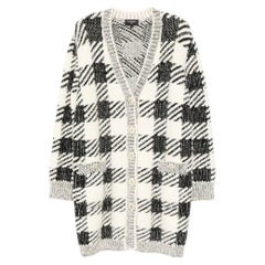 Chanel Houndstooth Cashmere Blend Cardigan