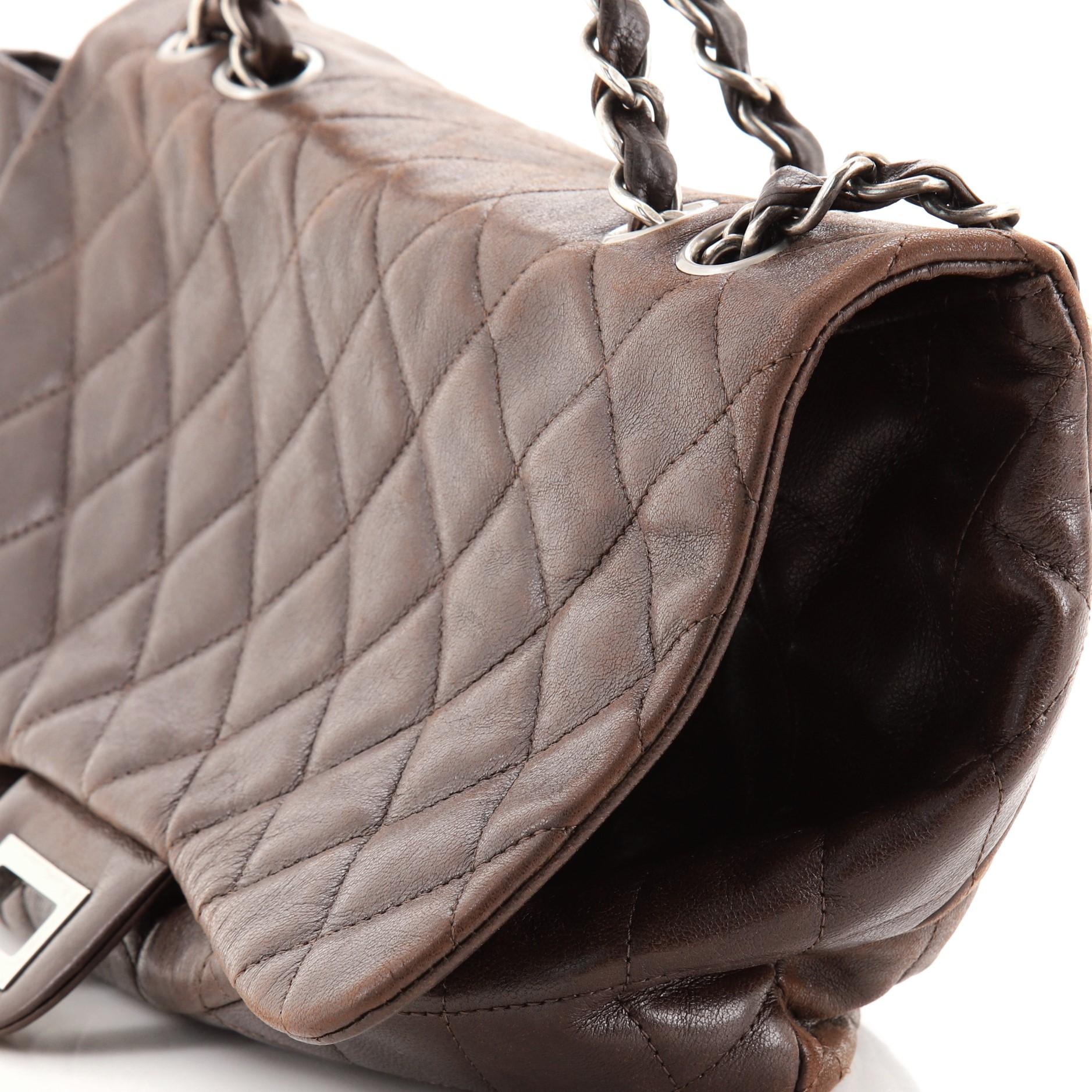 Chanel Hybrid Reissue Single Flap Bag Quilted Lambskin Jumbo 1