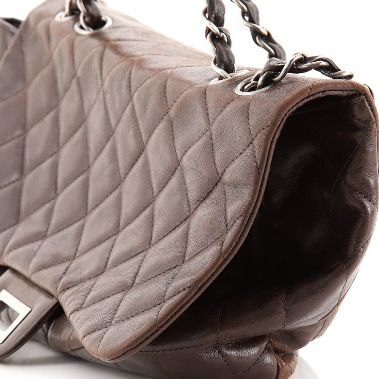 Chanel Hybrid Reissue Single Flap Bag Quilted Lambskin Jumbo at 1stDibs