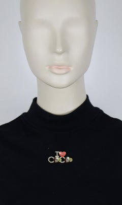 CHANEL I Love Coco CC Brooch Cruise 2016/2017
