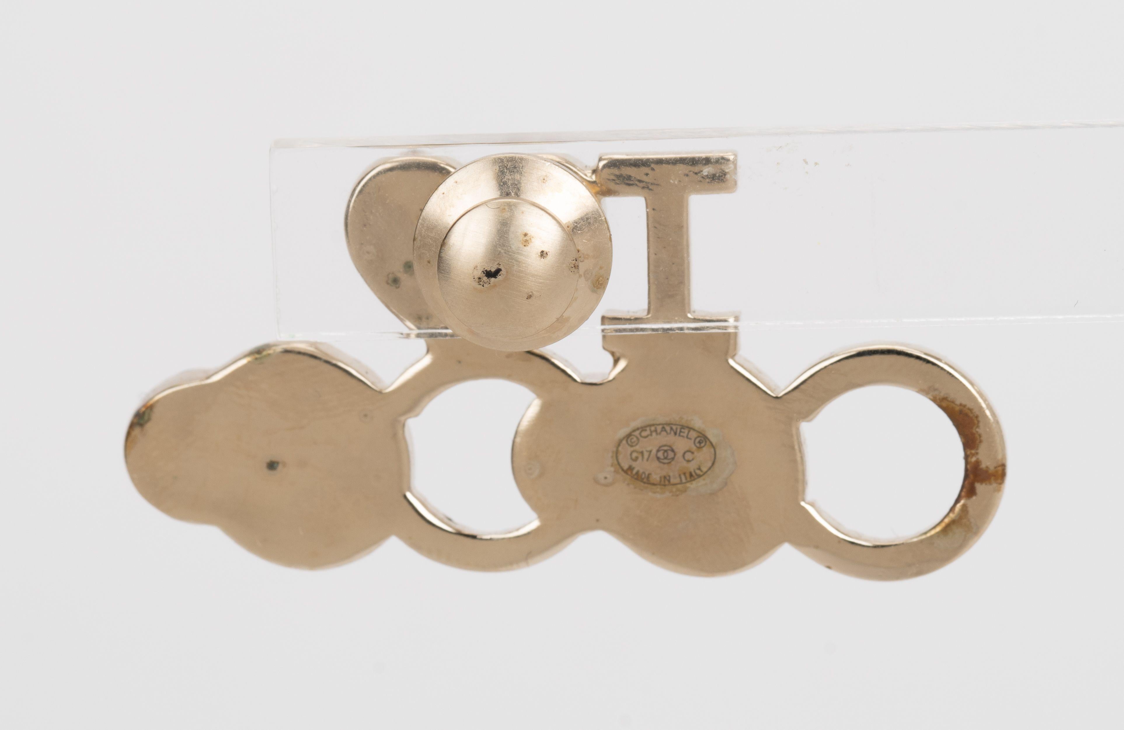 Women's Chanel I Love Coco Multicolor Brooch For Sale