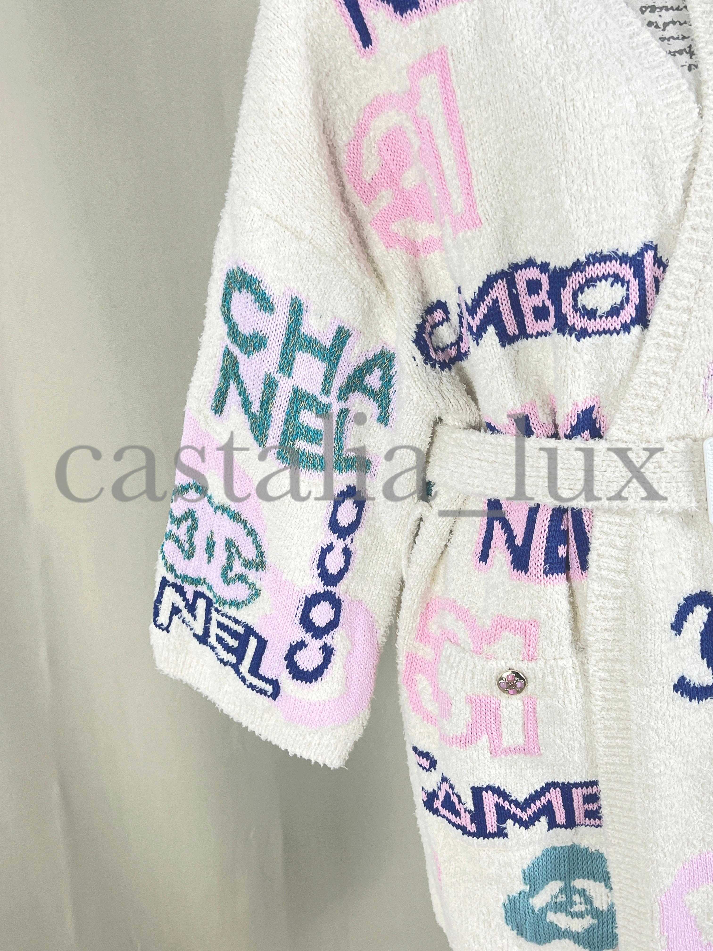 Chanel Icon New 2023 Logo Belted Jacket 6