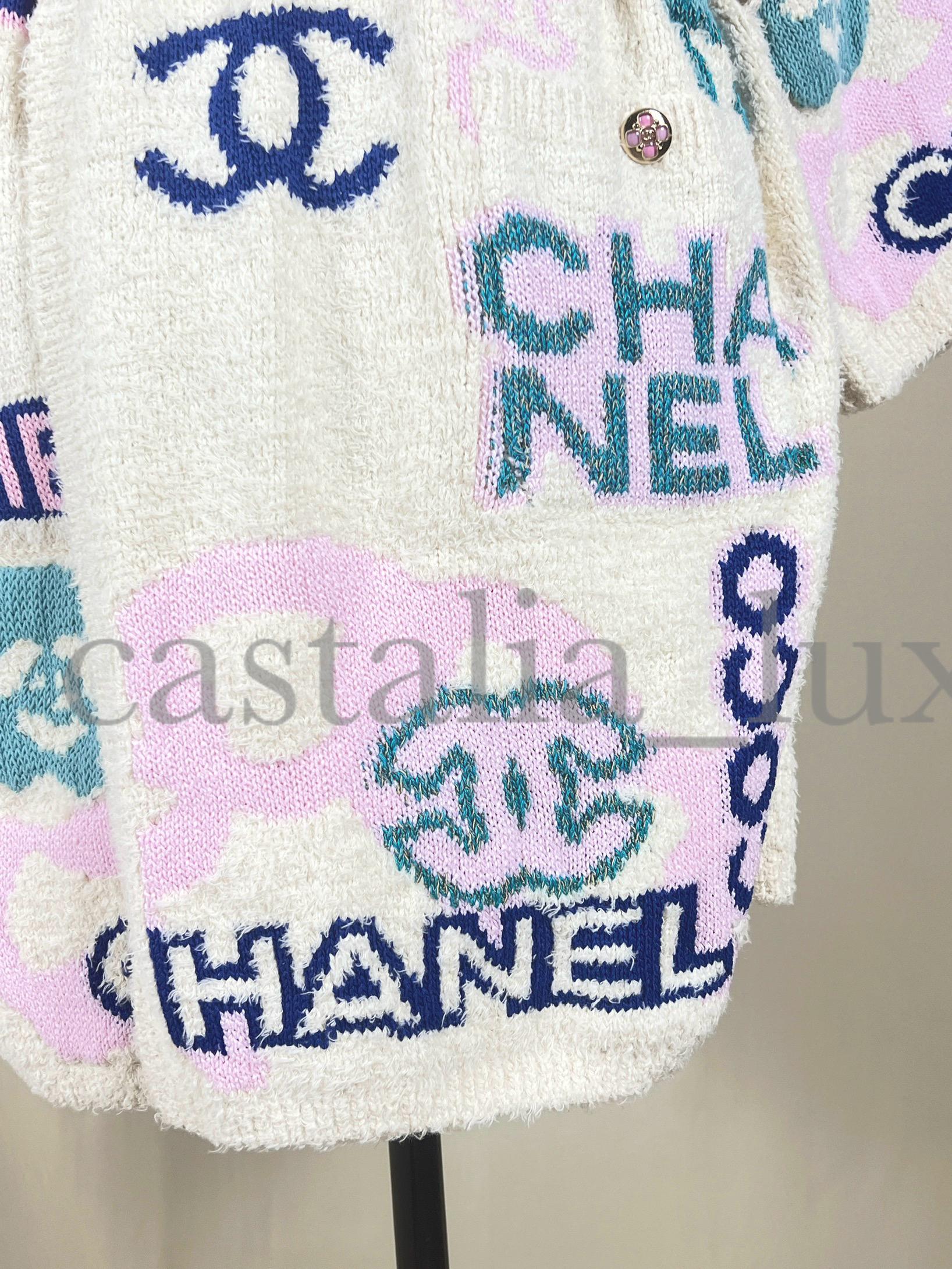 Chanel Icon New 2023 Logo Belted Jacket 7