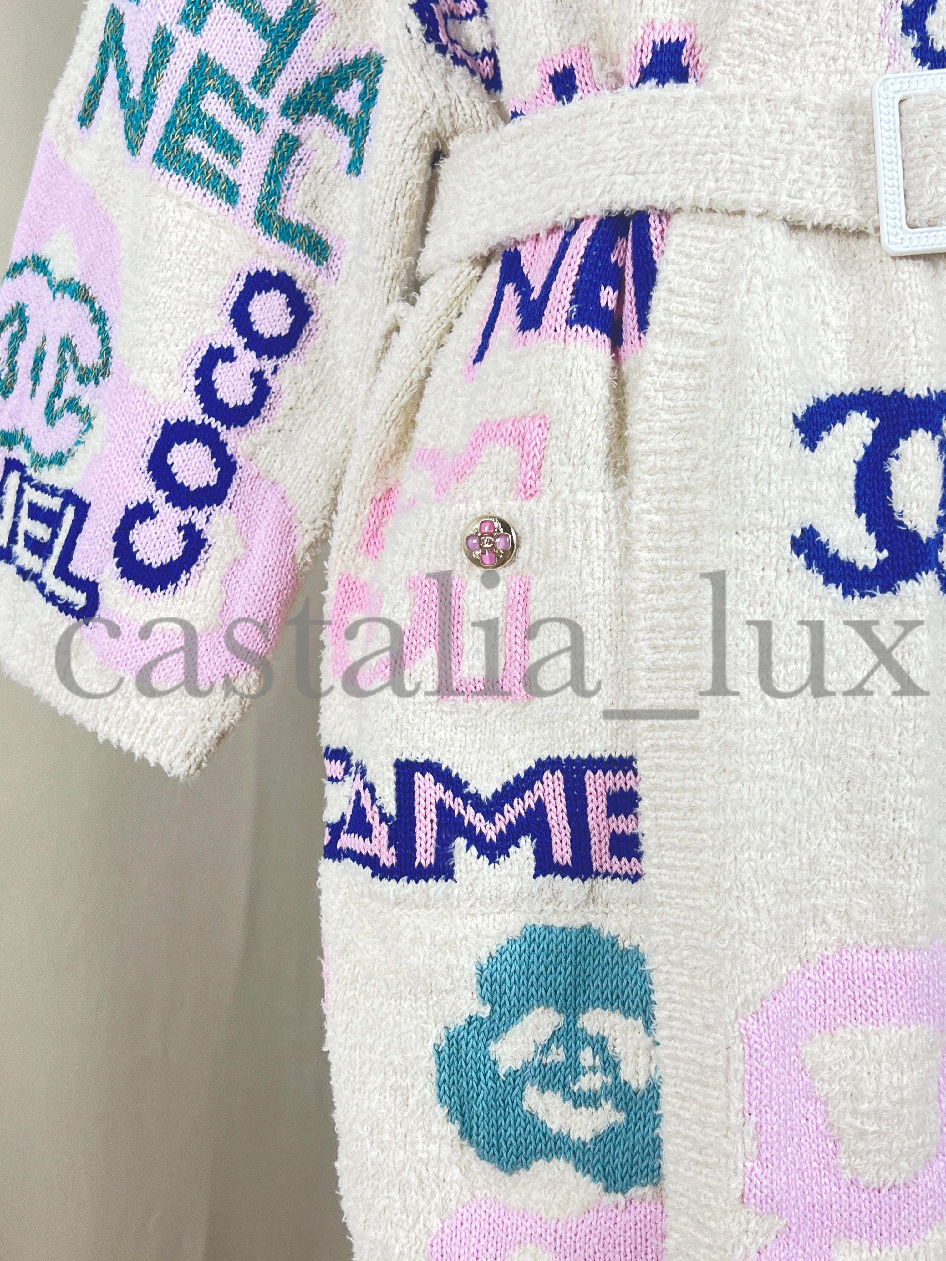 Chanel Icon New 2023 Logo Belted Jacket 8